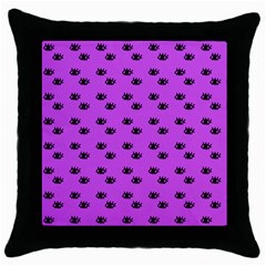 Purple Eyes Throw Pillow Case (black) by snowwhitegirl