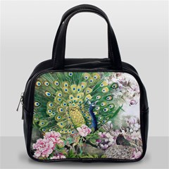 Peafowl Peacock Feather Beautiful Classic Handbag (one Side) by Sudhe