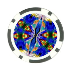 Art Kaleidoscope Meditation Mosaic Poker Chip Card Guard by Wegoenart