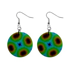 Kaleidoscope Art Unique Design Mini Button Earrings by Wegoenart