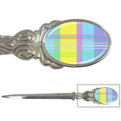 Easter Background Easter Plaid Letter Opener by Simbadda