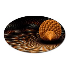 Fractals Fantasy Image Art Oval Magnet by Simbadda