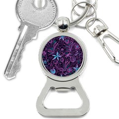 Stamping Pattern Leaves Drawing Bottle Opener Key Chain by Simbadda