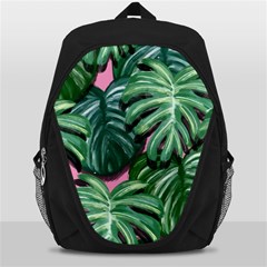 Painting Leaves Tropical Jungle Backpack Bag by Simbadda