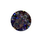 Art Design Colors Fantasy Abstract Golf Ball Marker Front