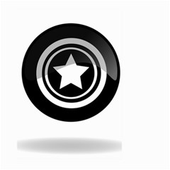 Star Black Button Large Garden Flag (two Sides) by Pakrebo