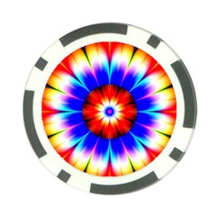 Abstract Digital Art Artwork Colorful Poker Chip Card Guard by Pakrebo