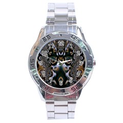 Fractal Art Artwork Design Stainless Steel Analogue Watch by Pakrebo