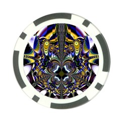 Abstract Art Artwork Fractal Design Poker Chip Card Guard by Pakrebo