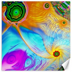 Artwork Digital Art Fractal Colors Canvas 12  X 12  by Pakrebo