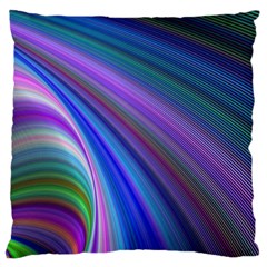 Background Abstract Curves Large Cushion Case (one Side) by Bajindul