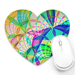 Design Background Concept Fractal Heart Mousepads by Pakrebo