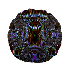 Art Artwork Fractal Digital Art Standard 15  Premium Flano Round Cushions by Pakrebo