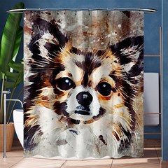 Chihuahua Dog Cute Pets Small Shower Curtain 60  X 72  (medium)  by Wegoenart