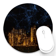 Architecture Buildings City Round Mousepads by Wegoenart