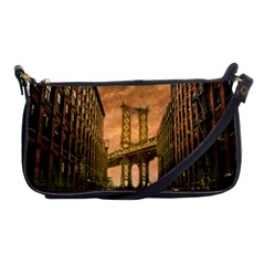 Architecture Buildings City Bridge Shoulder Clutch Bag by Wegoenart