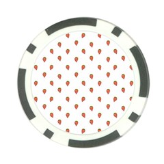 Cartoon Style Strawberry Pattern Poker Chip Card Guard by dflcprintsclothing