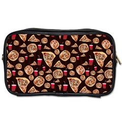 Pizza Pattern Toiletries Bag (two Sides) by bloomingvinedesign