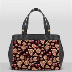 Pizza Pattern Oversize Office Handbag by bloomingvinedesign