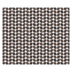 Coffee Beans Pattern Illustrator Double Sided Flano Blanket (small)  by Wegoenart