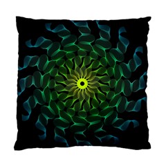 Abstract Ribbon Green Blue Hues Standard Cushion Case (two Sides) by Wegoenart