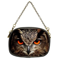 Owl Bird Eyes Eagle Owl Birds Chain Purse (two Sides) by Wegoenart