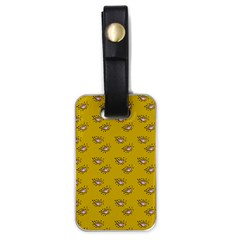 Zodiac Bat Pink Yellow Luggage Tag (one Side) by snowwhitegirl