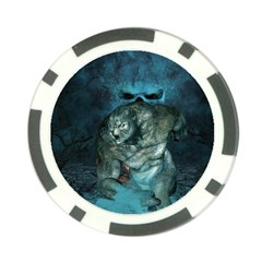 Aweome Troll With Skulls In The Night Poker Chip Card Guard by FantasyWorld7