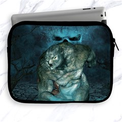 Aweome Troll With Skulls In The Night Apple Ipad 2/3/4 Zipper Cases by FantasyWorld7