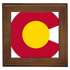 Colorado State Flag Symbol Framed Tile by FlagGallery