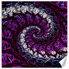 Fractal Background Swirl Art Skull Canvas 20  X 20  by Pakrebo