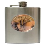 Night moth Hip Flask (6 oz) Front