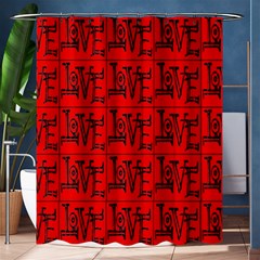 Love 1 Shower Curtain 60  X 72  (medium)  by ArtworkByPatrick