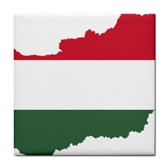 Hungary Country Europe Flag Tile Coaster by Sapixe