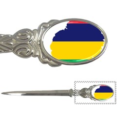 Mauritius Flag Map Geography Letter Opener by Sapixe