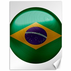 Brazil Flag Country Symbol Canvas 36  X 48  by Sapixe