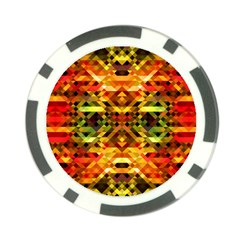 Mosaic Structure Grain Mode Poker Chip Card Guard by Pakrebo