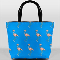 Flamenco Birds Exotic Nice Pink Bucket Bag by Pakrebo