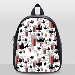 Movies And Popcorn School Bag (small) by bloomingvinedesign