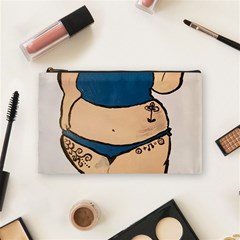 Sassy Cosmetic Bag (medium) by Abigailbarryart