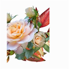 Autumn Leaves Roses Flowers Garden Large Garden Flag (two Sides) by Pakrebo