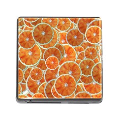 Oranges Background Memory Card Reader (square 5 Slot) by HermanTelo