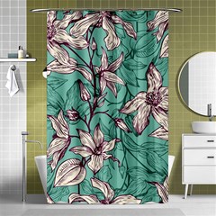 Vintage Floral Pattern Shower Curtain 48  X 72  (small)  by Sobalvarro