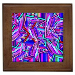 Stars Beveled 3d Abstract Framed Tile by Mariart