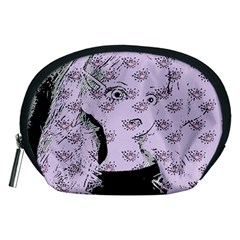 Wide Eyed Girl Lilac Accessory Pouch (medium) by snowwhitegirl