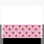 Peach Rose Pink Rectangular Jigsaw Puzzl Front