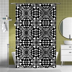 Fabric Geometric Shape Shower Curtain 48  X 72  (small)  by HermanTelo