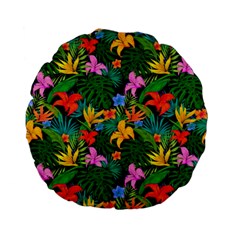 Flowers 4 Standard 15  Premium Flano Round Cushions by ArtworkByPatrick