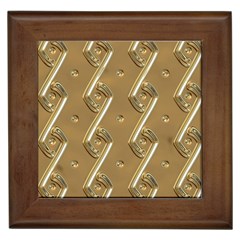 Gold Background 3d Framed Tile by Mariart