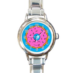 Donut Doughnut Dessert Clip Art Round Italian Charm Watch by Simbadda